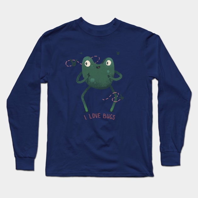 I LOVE BUGS Long Sleeve T-Shirt by Qakie